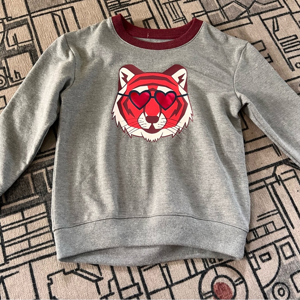 Valentine heart lion sweatshirt